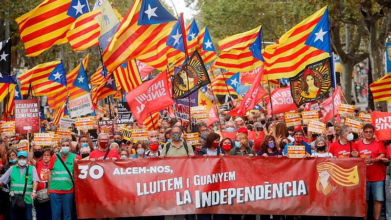 El independentismo se moviliza a un día de que Puigdemont declare en Cerdeña