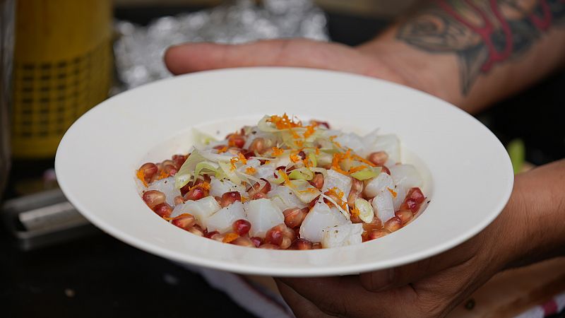 Receta bestial: ensalada de granada y bacalao al estilo Gipsy Chef