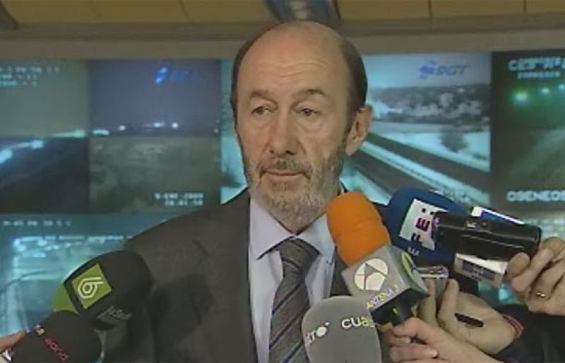 Rubalcaba asegura que el caos del temporal "no ha sido un problema de medios sino de previsión"