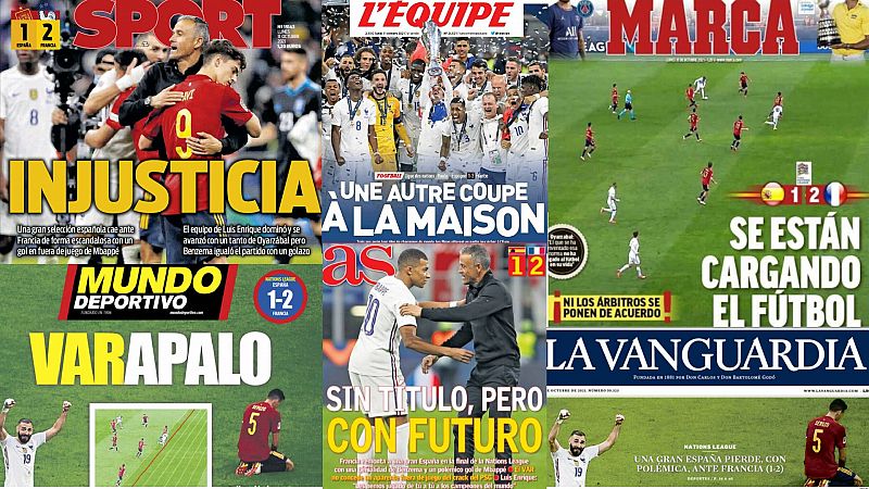 La prensa española clama contra el VAR y la concesión del gol de Mbappé
