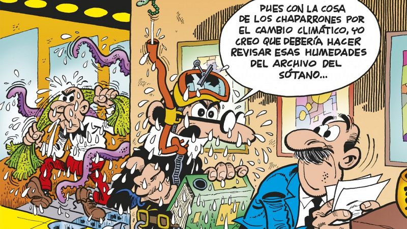 Mortadelo lucha contra el cambio climático en el nuevo álbum de Ibáñez
