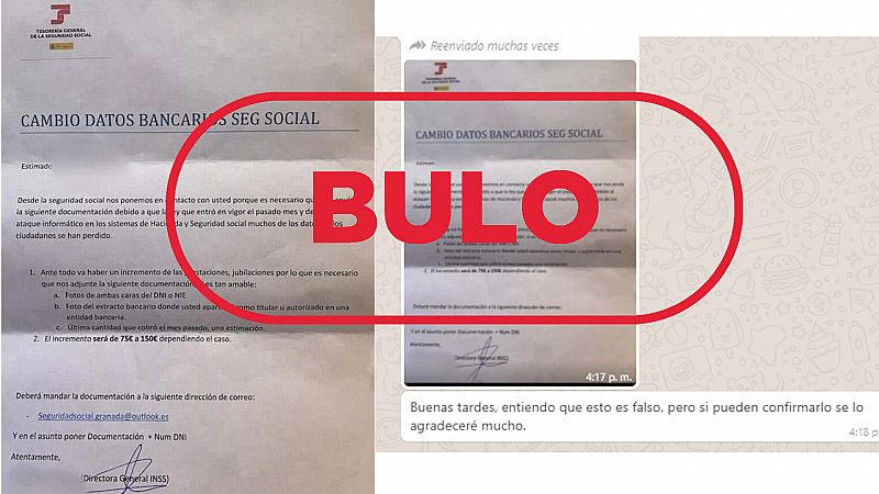 Esta carta con supuesto remite de Granada no es de la Seguridad Social, es un fraude