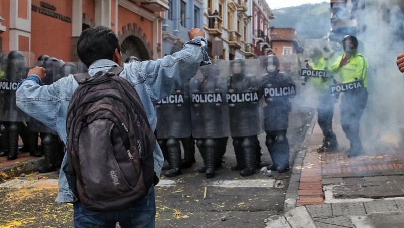 Las protestas en Ecuador contra las reformas de Lasso dejan un balance de 37 detenidos