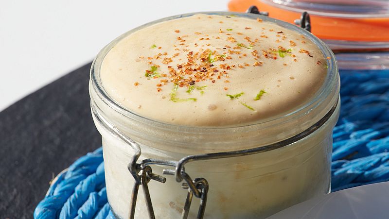 Receta de tres leches de chile con espuma de cajeta