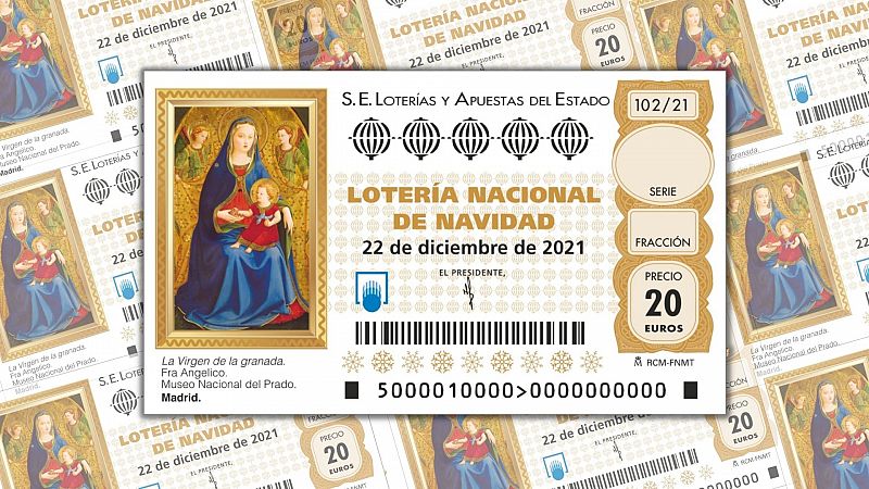 Todos los detalles de la pintura que ilustra el dcimo de la Lotera de Navidad 2021