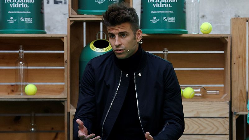 Piqué, en la presentación de la Copa Davis: "No tendría problema en organizar un evento en el Santiago Bernabéu"