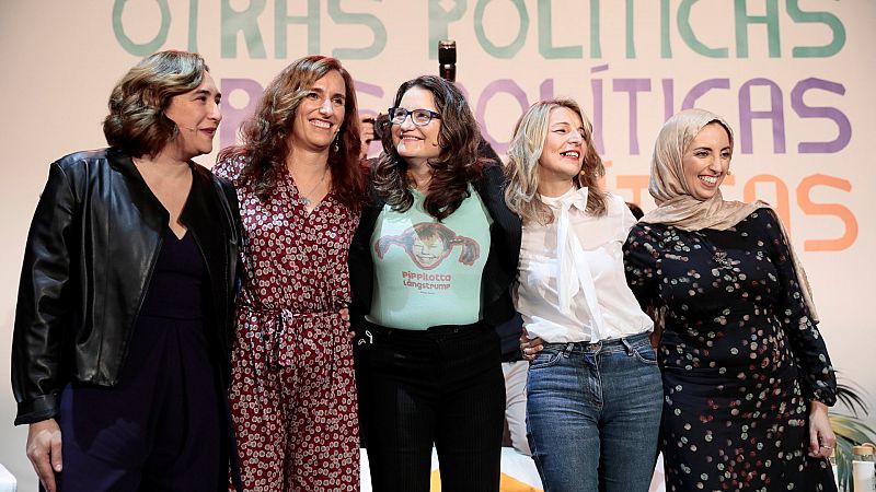 Díaz aboga por "otra política posible" junto a Colau, Oltra, García y Hamed: "Es el comienzo de algo maravilloso"