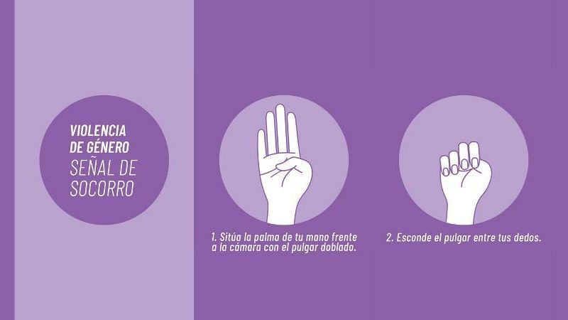 Detenido un hombre en Barcelona después de que su pareja realizara la señal contra la violencia machista
