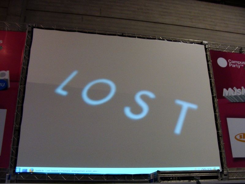 "Quiero Lost en la pantalla de la Campus Party"