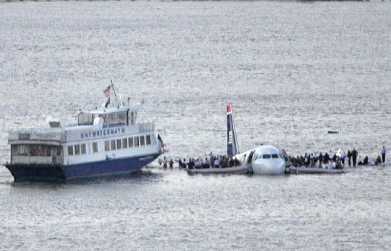 Imágenes inéditas del avión de US Airways que amerizó sobre el río Hudson