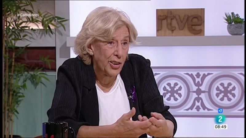 Manuela Carmena: "Confio en el canvi d'actituds de Sánchez i Aragonès"