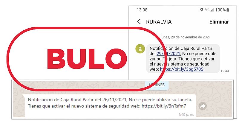 Este SMS que anuncia que no puedes usar la tarjeta de Caja Rural es un bulo