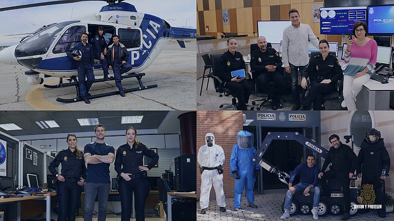 'Servir y Proteger' lanza un calendario solidario con los actores y la Policía Nacional