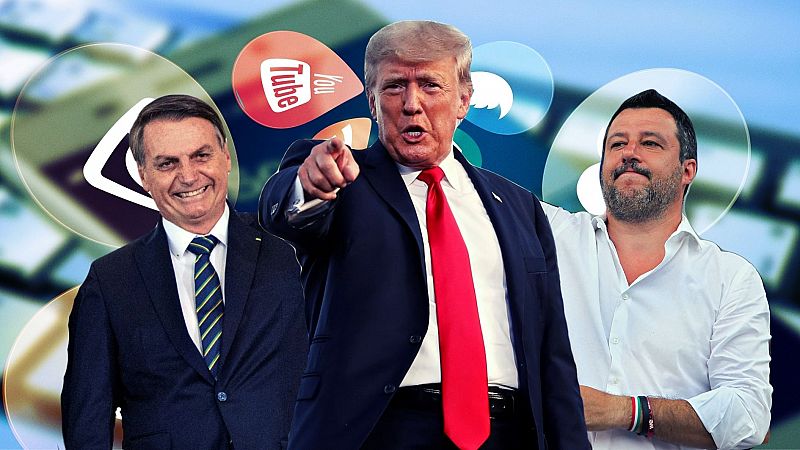 ¿Cómo Trump, Salvini y Bolsonaro consiguen gobernar y manipular con las redes sociales?