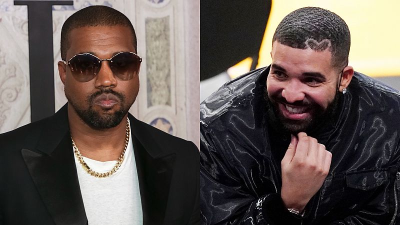 Kanye West y Drake firman la paz sobre el escenario del Free Larry Hoover Benefic Concert