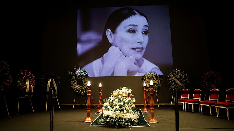 Último adiós a la actriz Verónica Forqué en el Teatro Español