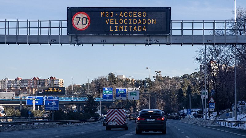 Madrid activa este jueves el protocolo por alta contaminación y limita la velocidad en la M30 