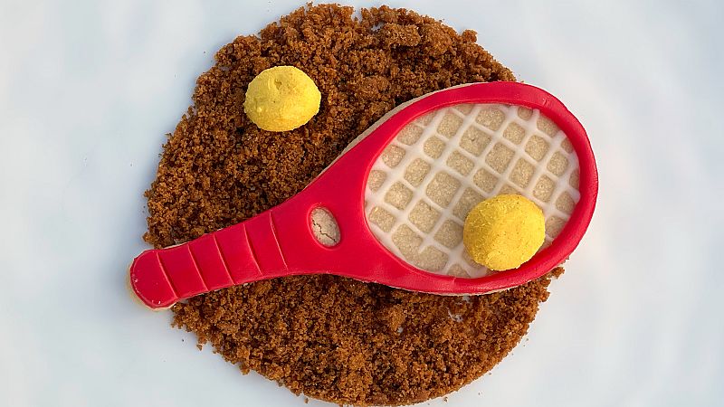 Receta de galleta y helado de limn "Raqueta de tenis"