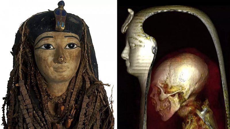 Descubren los secretos de la momia del faraón Amenhotep I desenvolviéndola digitalmente
