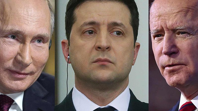 Biden promete al presidente de Ucrania una respuesta "firme" si Rusia inicia una invasión