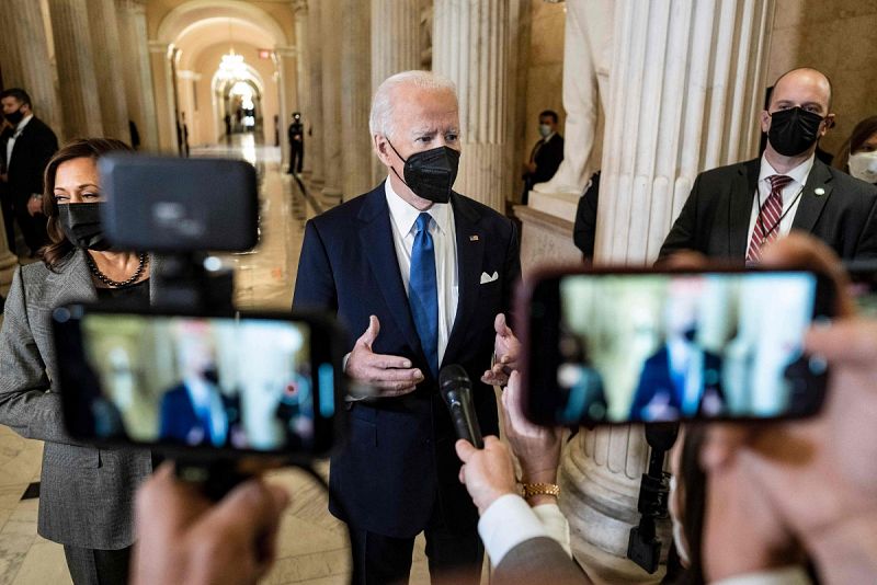 Biden culpa a Trump del asalto al Capitolio: "Mintió e intentó evitar una transferencia de poder pacífica"