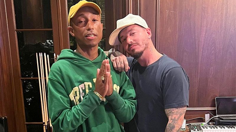 La imagen de J Balvin y Pharrell Williams que ha revolucionado las redes: ¿se avecina nueva colaboración?