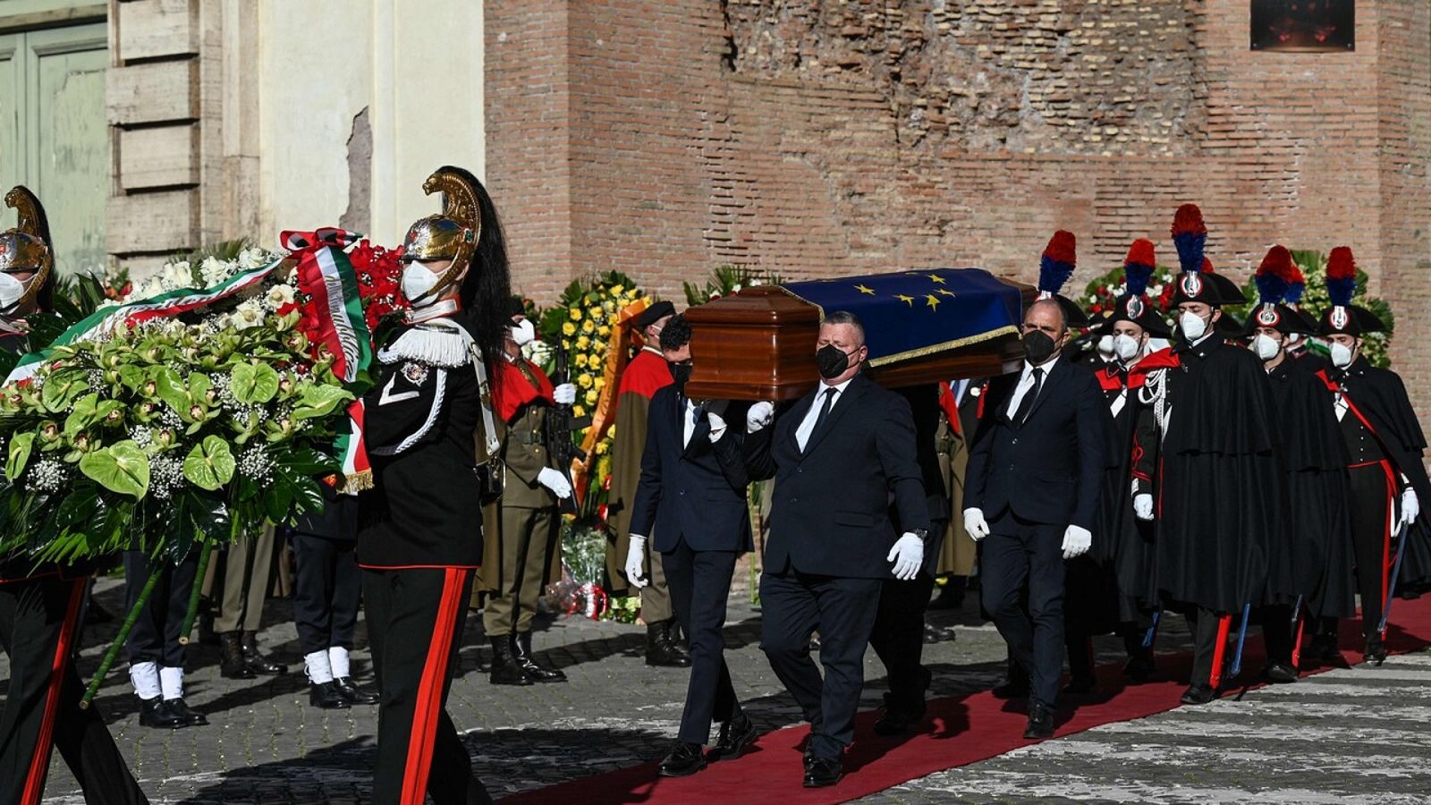 Los líderes de la UE despiden a David Sassoli con un funeral de estado en Roma - Ver ahora