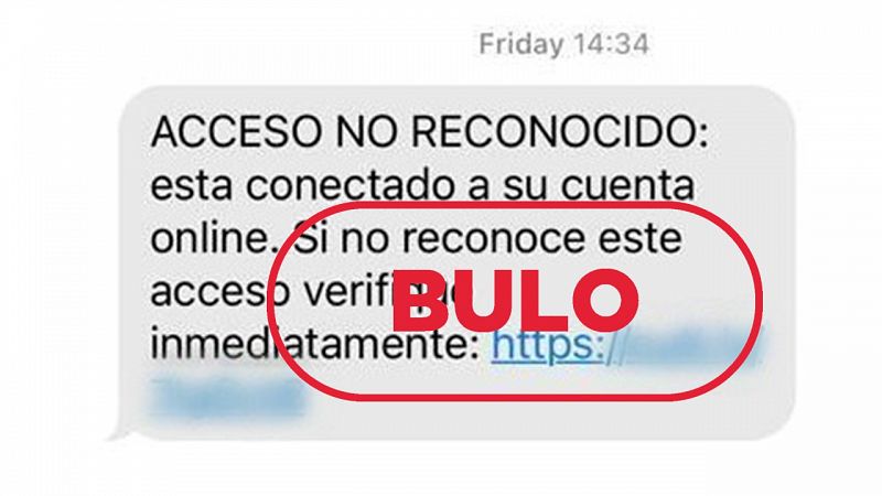 Este mensaje del Banco Santander avisando de que estás conectado online es un fraude