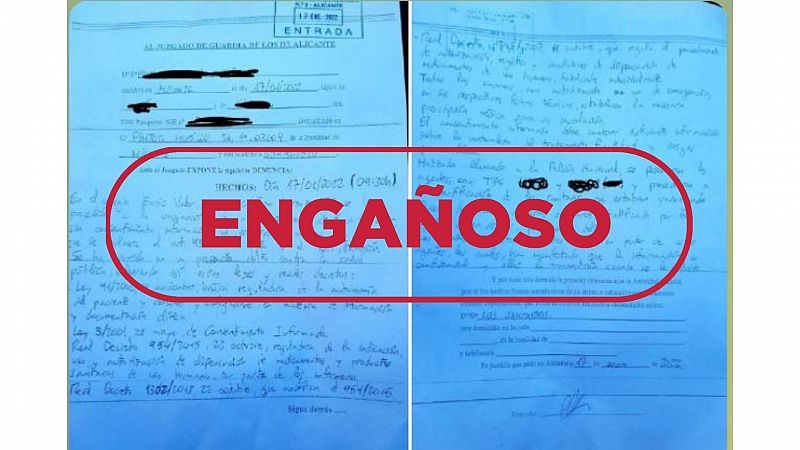 Esta denuncia contra un colegio de Alicante por vacunación infantil no consentida es engañosa