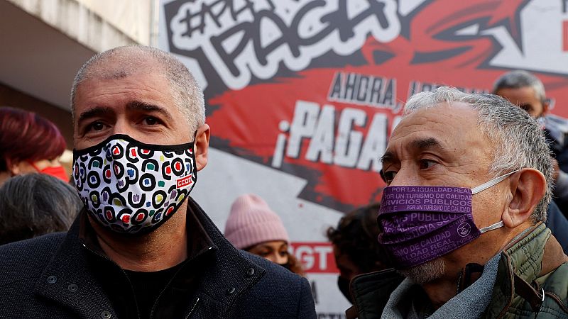 CC.OO. y UGT presionan a la izquierda para que apoye la reforma laboral y no rompa el bloque de investidura