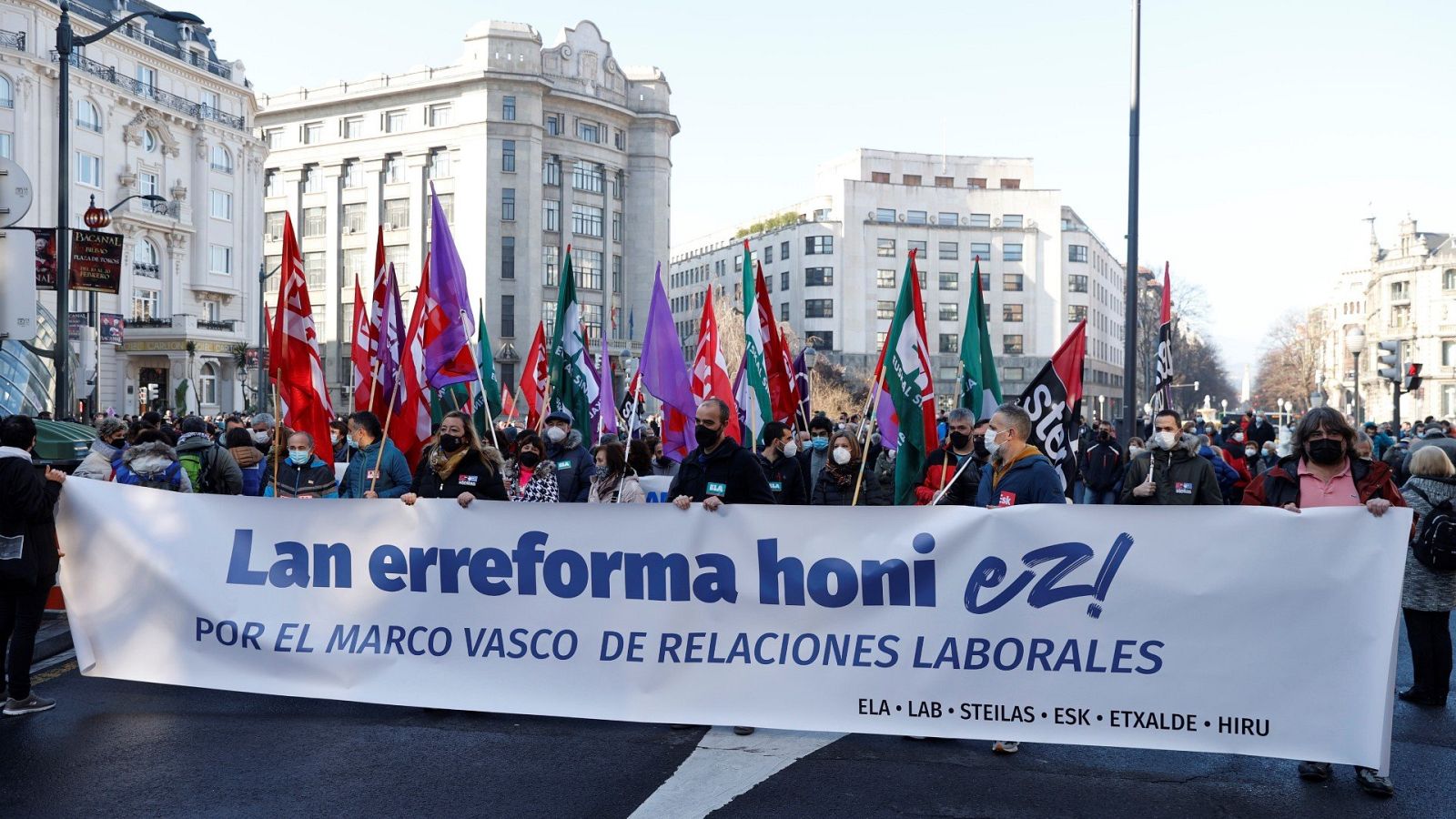 Manifestaciones en varias ciudades contra la reforma laboral