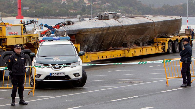 Condenados a 11 años de prisión los tripulantes del narcosubmarino de Aldán, Pontevedra