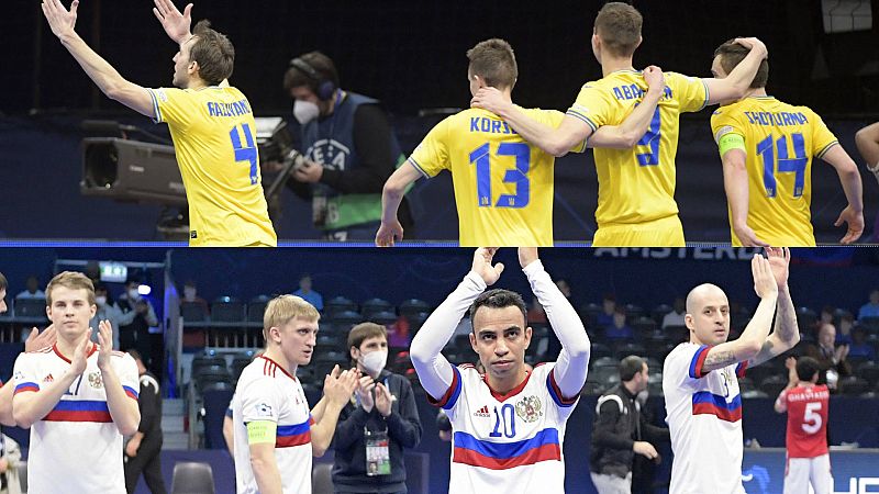 La semifinal Rusia-Ucrania del Europeo de Fútbol Sala, el enfrentamiento que se quería evitar