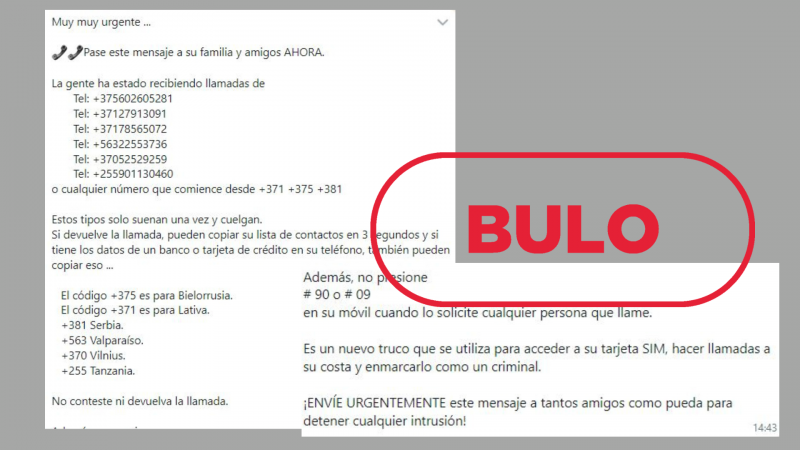 No te roban la agenda y los datos bancarios por devolver la llamada a números +371 +375 y +381