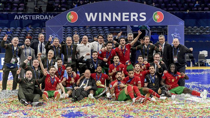 Portugal revalida su corona europea en fútbol sala con una nueva remontada