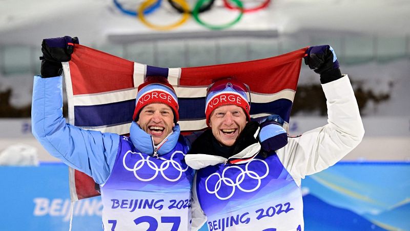 Doblete histrico de los hermanos Boe para Noruega en el biatln