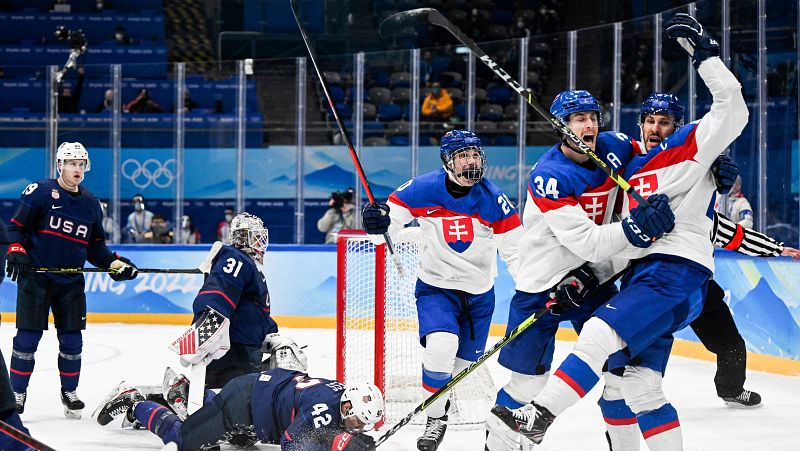 Estados Unidos vuelve a decepcionar en el hockey hielo olmpico en Pekn 2022