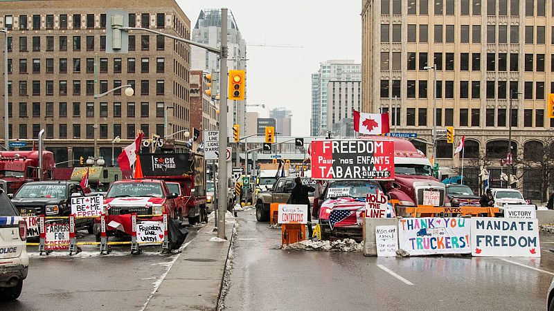 Trudeau convoca un gabinete de crisis para abordar los bloqueos del movimiento antivacunas