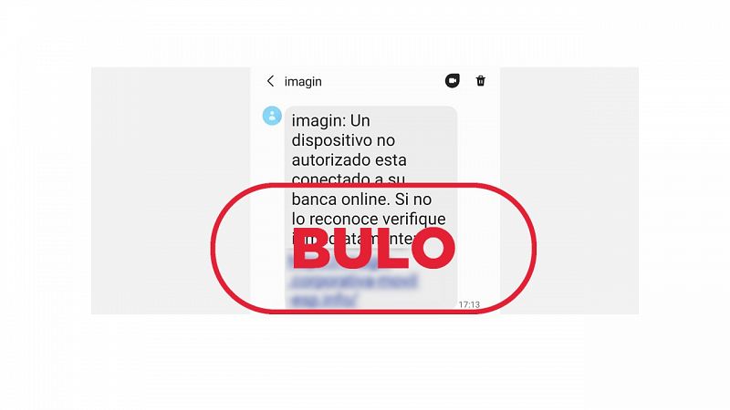 Este SMS de imaginBank avisando de que estás conectado es un fraude