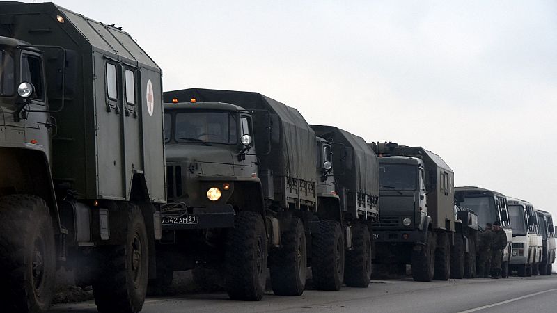 EE.UU. asegura que Rusia podría invadir Ucrania esta noche y que tiene casi el 100% de sus tropas en la frontera