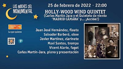 Msica de cine con Holly-Wood Wind Quintet y Carlos Martn Jara en 'Las noches del Monumental' de RTVE