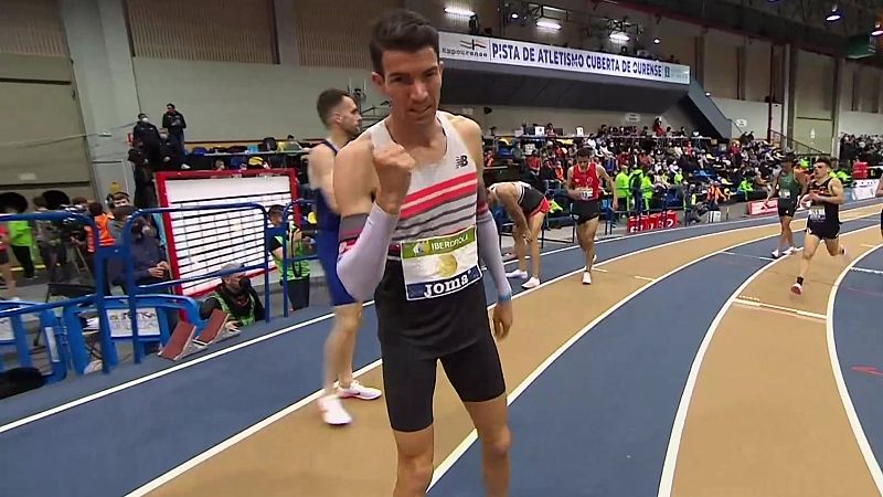 Adel Mechaal, campeón de España de 3.000m y mandando un aviso para el doblete