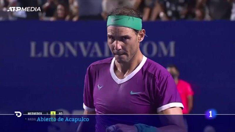 Nadal impide que Medvedev se tome la revancha en Acapulco y disputará la final