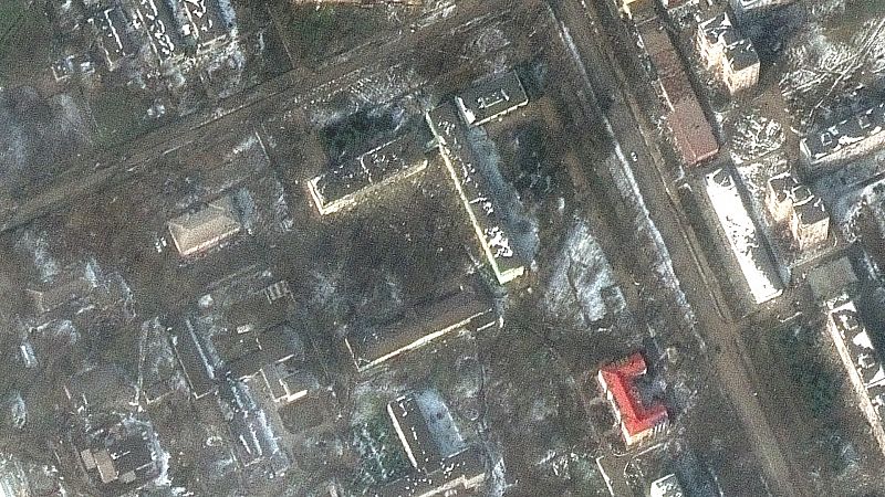 Las imágenes de la destrucción en Ucrania, vistas desde un satélite