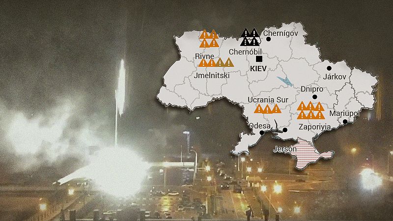 El mapa de las centrales nucleares en Ucrania: cuatro plantas y 15 reactores