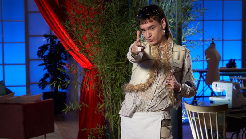 Pablo, el bakala de Maestros de la Costura, el rey de la moda upcycling