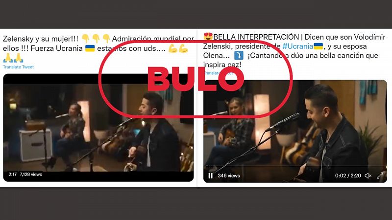 Los cantantes de este vídeo no son el presidente de Ucrania Zelenski y su mujer