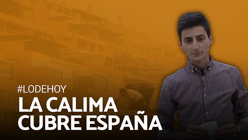 La calima naranja de polvo del Sahara cubre el mapa de España