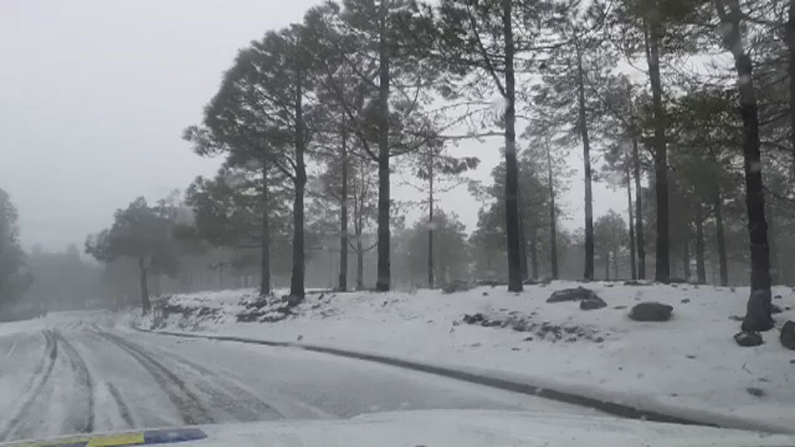 La borrasca Celia deja nieve y bajada de temperaturas en Canarias