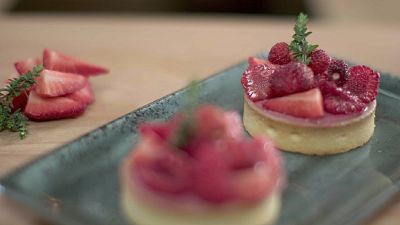 Receta f�cil de tartaleta de frambuesas